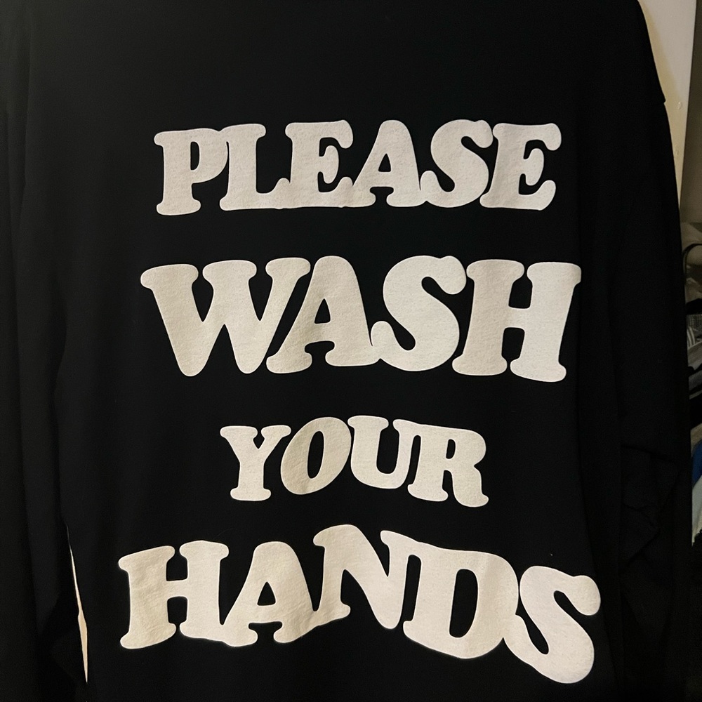 Talentless Limited Edition “Please Wash Your Hands” Black Longsleeve